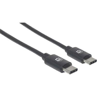 Manhattan USB kábel USB 2.0 USB-C® dugó 2.00 m Fekete 354875