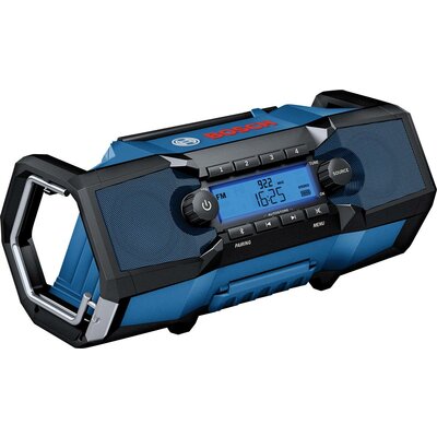 Bosch Professional GPB 18V-2 C Építkezési rádió URH Bluetooth®, AUX Fröccsenő víz ellen védett