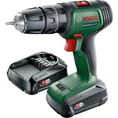 Bosch Home and Garden UniversalImpact 18V -Akkus ütvefúró-csavarozó 2. akkuval, Töltővel, Hordtáskával