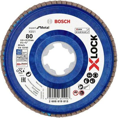 Bosch Accessories 2608619813 X551 Felületcsiszoló korong Ø 115 mm Furat átmérő 22.23 mm 1 db