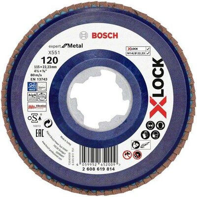 Bosch Accessories 2608619814 X551 Felületcsiszoló korong Ø 115 mm Furat átmérő 22.23 mm 1 db