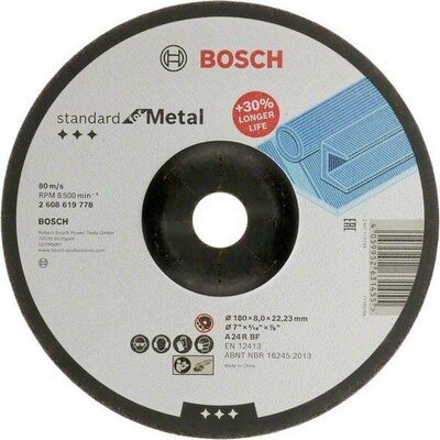 Bosch Accessories Standard for Metal 2608619778 Csiszolótárcsa 180 mm 1 db Fém