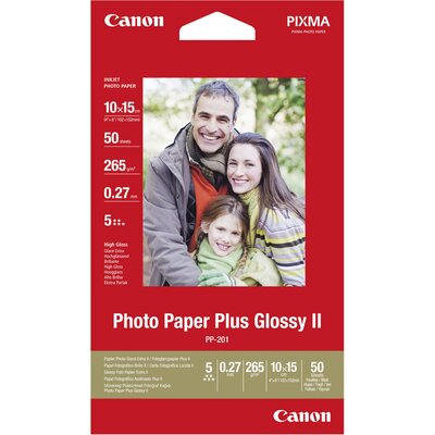 Fénykép papír Canon Photo Paper Plus PP-201 2311B003 10 x 15 cm 265 g/m² 50 lap Fényes