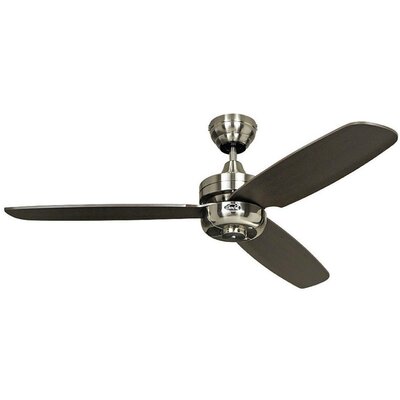 CasaFan Night Flight BN Mennyezeti ventilátor 65 W (Ø x Ma) 132 cm x 240 mm Króm (kefélt)