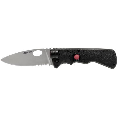 Coast Light-Knife LK375 139901 Zsebkés Csíptetővel, LED-lámpával Fekete