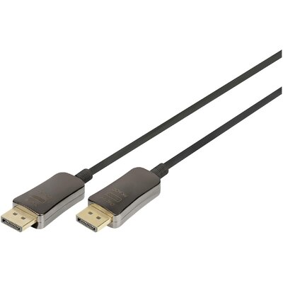 Digitus Kijelző csatlakozó / Üvegszál Csatlakozókábel DisplayPort dugó, DisplayPort dugó 20.00 m Fekete AK-340107-200-S 8K UHD DisplayPort kábel