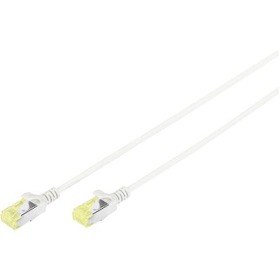 Digitus DK-1624-A-070S RJ45 Hálózati kábel, patchkábel CAT 6A U/FTP 7.00 m Szürke Árnyékolt, Halogénmentes, Kettős árnyékolás 1 db