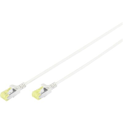 Digitus DK-1624-A-020S RJ45 Hálózati kábel, patchkábel CAT 6A U/FTP 2.00 m Szürke Árnyékolt, Halogénmentes, Kettős árnyékolás 1 db