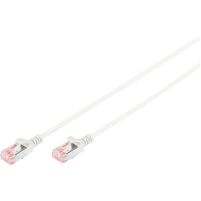 Digitus DK-1624-050S RJ45 Hálózati kábel, patchkábel CAT 6 U/FTP 5.00 m Szürke Árnyékolt, Halogénmentes, Kettős árnyékolás 1 db