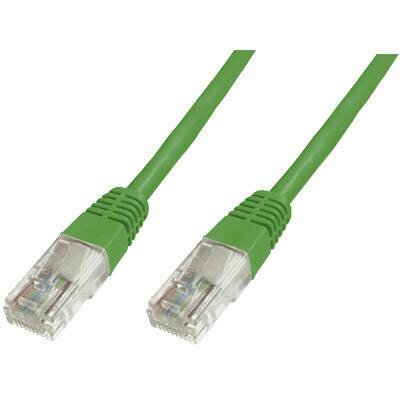 RJ45 Hálózat csatlakozókábel CAT 5e U/UTP 1x RJ45 dugó - 1x RJ45 dugó 5 m Zöld UL minősített