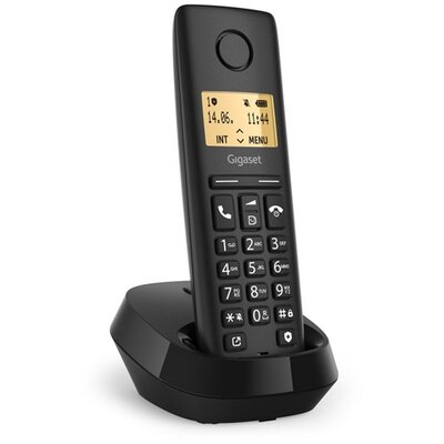 GIGASET S30852-H3105-S201 GIGASET PURE 100 telefon készülék (vezeték nélküli) FEKETE