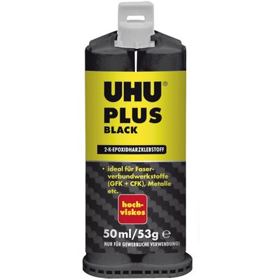 UHU Plus Black Hochviskos Kétkomponensű ragasztó 45685 50 ml