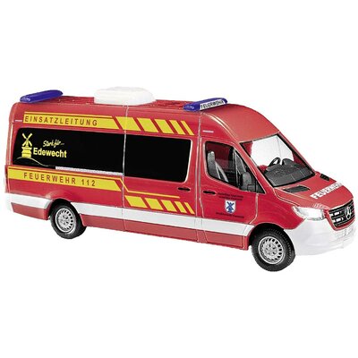 Busch 52617 H0 Sürgősségi jármű modell Mercedes Benz Sprinter tűzoltóság Edewecht