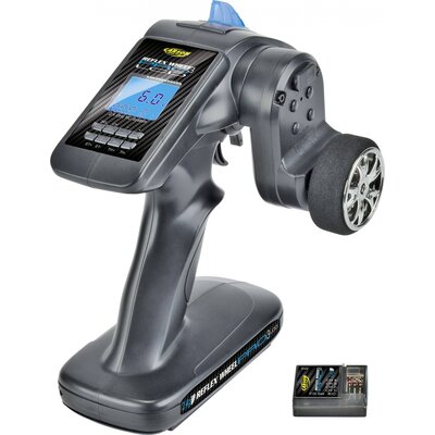 Carson Modellsport Reflex Wheel Pro III LCD 2.4 GHz Pisztolymarkolatos távirányító 2,4 GHz Csatornák: 3 Vevővel