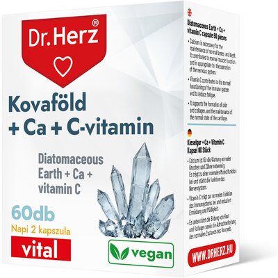 Dr.herz kovaföld+calcium+c-vitamin kapszula 60 db