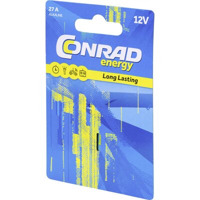 Conrad energy 27A Speciális elem 27 A Alkáli mangán 12 V 20 mAh 1 db