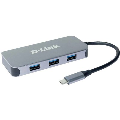 D-Link DUB-2335 6 port USB-C® (USB 3.1) Multiport hub Antracit