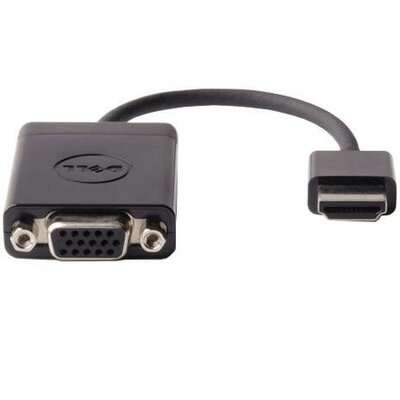 Dell DAUBNBC084 HDMI / VGA Átalakító [1x HDMI dugó - 1x VGA alj] Fekete