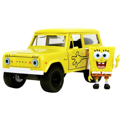 JADA TOYS Spongya Bob 1973-as Ford Bronco Kész modell Személygépkocsi modell