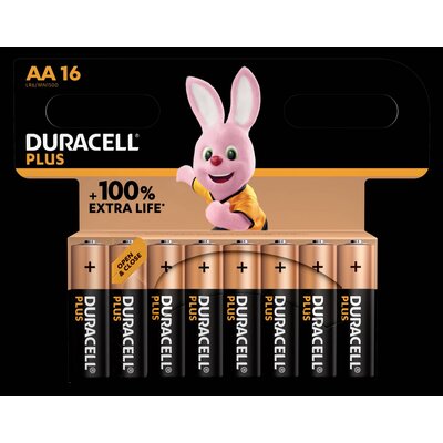 Duracell Plus-AA CP16 Ceruzaelem Alkáli mangán 1.5 V 16 db