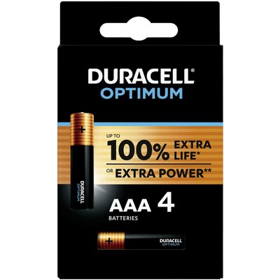 Duracell Mikroelem Optimum Alkáli mangán 1.5 V 4 db