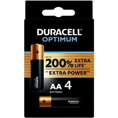 Duracell Optimum Ceruzaelem Alkáli mangán 1.5 V 4 db