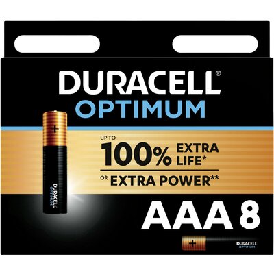 Duracell Mikroelem Optimum Alkáli mangán 1.5 V 8 db