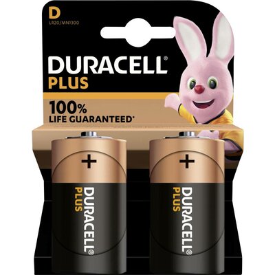 Góliátelem Duracell Plus-D K2 Alkáli mangán 1.5 V 2 db