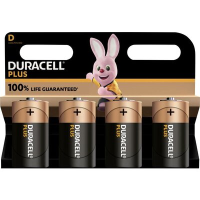 Góliátelem Duracell Plus-D K4 Alkáli mangán 1.5 V 4 db