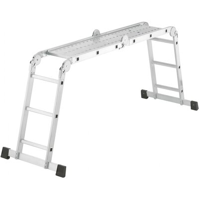 Hailo ProfiStep® combi 7412-037 Alumínium Többcélú létra Munkamagasság (max.): 4.35 m Ezüst 16.7 kg