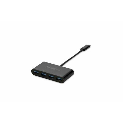 Kensington K33616WW 4 port USB-C® (USB 3.1) Multiport hub Fekete