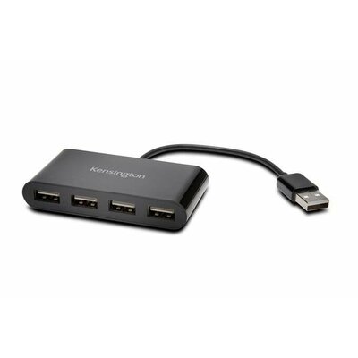 Kensington HUB USB 2.0 4-Port 4 port USB 2.0 hub Fekete