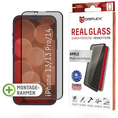 DISPLEX Privacy Glass Full Cover Kijelzővédő üveg iPhone 14, iPhone 13, iPhone 13 Pro 1 db 1706