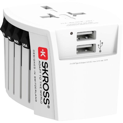 Skross 1.302960 Úti adapter MUV USB (2xA)