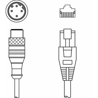 Leuze Electronic 50135080 Összekötő vezeték 1 db