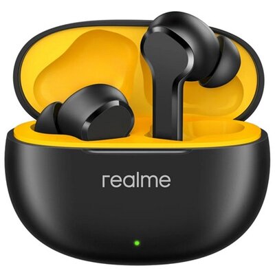 REALME RLMRMA2306BK REALME BUDS T110 bluetooth fülhallgató SZTEREO (v5.4, TWS, mikrofon, aktív zajszűrő, IP55 + töltőtok) FEKETE