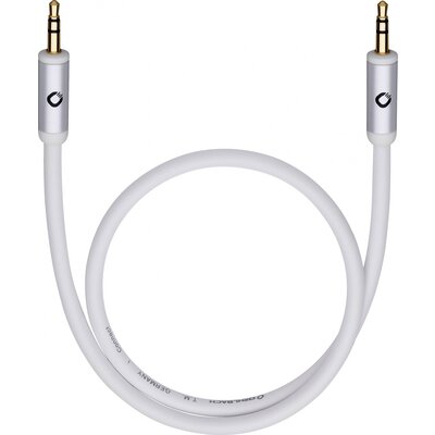 Oehlbach 60015 Jack Audio Csatlakozókábel [1x Jack dugó, 3,5 mm-es - 1x Jack dugó, 3,5 mm-es] 3.00 m Fekete aranyozott érintkező, OFC vezeték