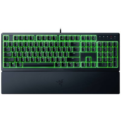 RAZER Ornata V3 X Vezetékes Gamer billentyűzet német, QWERTZ Fekete Világít, Csuklótámasz, teljesen igazítható