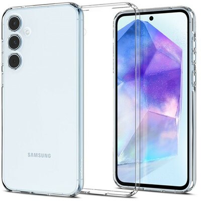 Samsung Galaxy A55 5G SM-A556B, Szilikon tok, Spigen Liquid Crystal, átlátszó