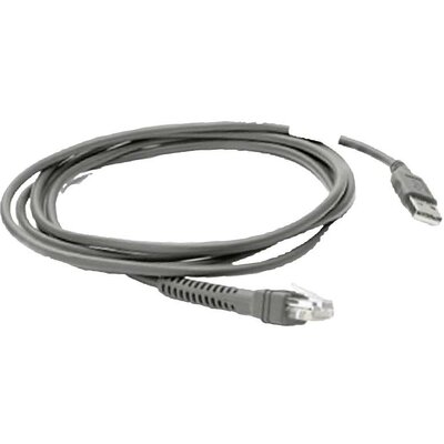 Zebra CBA-U21-S07ZBR Szkenner USB kábel Fekete USB