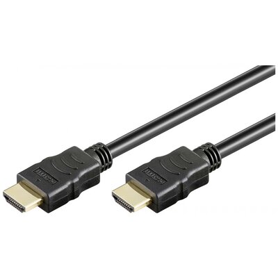 Goobay HDMI Összekötőkábel HDMI-A dugó 20 m Fekete 38523 4K UHD, Aranyozott, eARC HDMI kábel