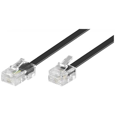 Goobay ISDN Kábel [1x RJ45 dugó, 8p4c - 1x RJ11 dugó, 6p4c] 3 m Fekete