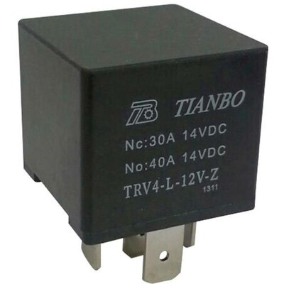 Tianbo Electronics TRV4 L-12V-Z Autós relé 12 V/DC 1 váltó