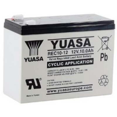 Yuasa Ólomakku 12 V 10 Ah Ólom-vlies (AGM) (Sz x Ma x Mé) 151 x 112 x 65 mm Kis önkisülés