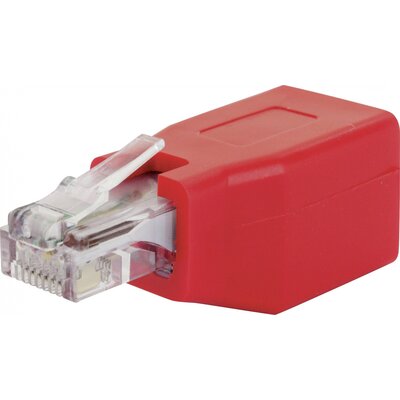 Schwaiger RJ45 Hálózat Átalakító CAT 6 [1x RJ45 alj - 1x RJ45 dugó] Piros