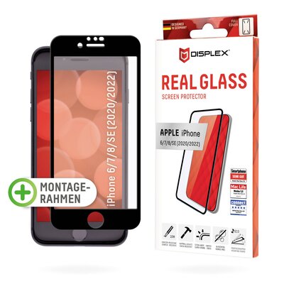 DISPLEX Real Glass 3D Kijelzővédő üveg iPhone 6, iPhone 7, iPhone 8, iPhone SE 2020, iPhone SE 2022 1 db 01253