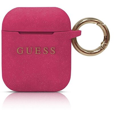 GUESS tok APPLE AirPods 1/2 GUACCSILGLFU (Silicone Glitter) pink