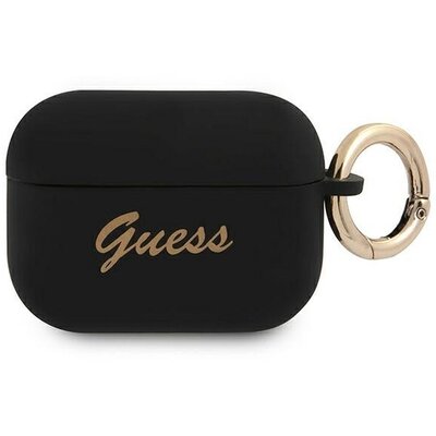 GUESS tok APPLE AirPods Pro GUAPSSSK (Silicone Vintage Script) fekete