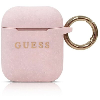 GUESS tok APPLE AirPods 1/2 GUACCSILGLLP (Silicone Glitter) pink