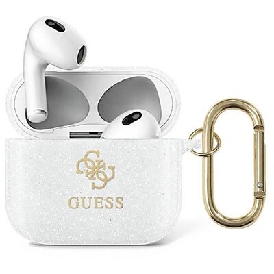 GUESS tok APPLE AirPods 3 GUA3UCG4GT (Glitter Collection) transparens